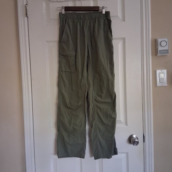 Columbia Boy's Youth Size L (14/16) Olive Green Omni-Shade Hiking Nylon Pants - Picture 2 of 13